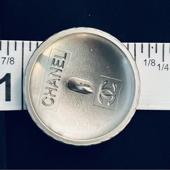 Set of 6 CC style/“23mm=nickel BrushSilverBlackTrim/Buttons/Other sizes too😉🤩 - Picture 3 of 9